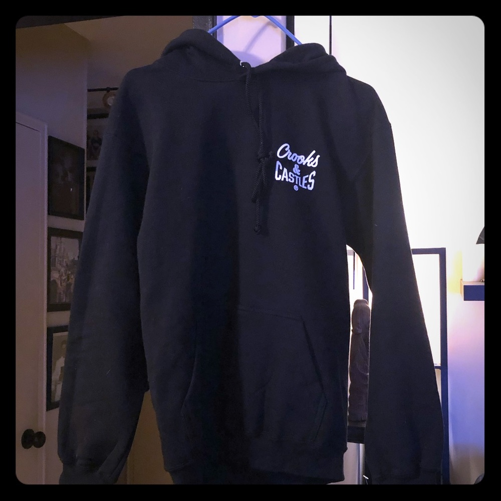 Men’s crooks and castles hoodie sz small NWT